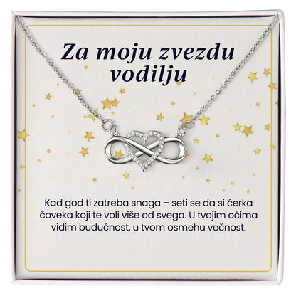 Za moju zvezdu vodilju – Posveta sa lančićem za ćerku od oca