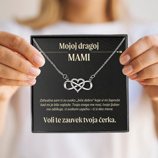 Mojoj dragoj mami – Posveta sa lančićem za majku od ćerke