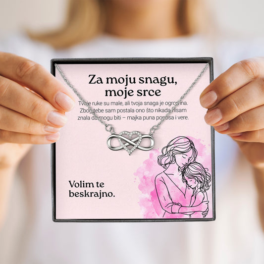 Za moju snagu, moje srce – Posveta sa lančićem za ćerku od majke