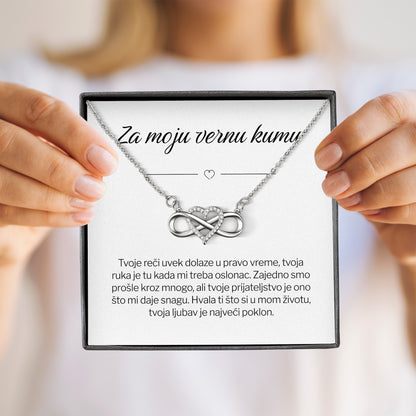 Za moju vernu kumu – Posveta sa lančićem za kumu