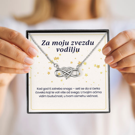 Za moju zvezdu vodilju – Posveta sa lančićem za ćerku od oca