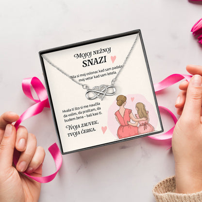 Mojoj nežnoj snazi – Posveta sa lančićem za majku od ćerke