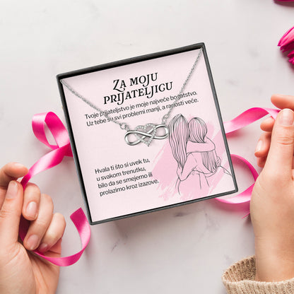 Za moju prijateljicu – Posveta sa lančićem za prijateljicu od prijateljice