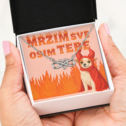 Mrzim sve osim tebe - Posveta sa lančićem za nju
