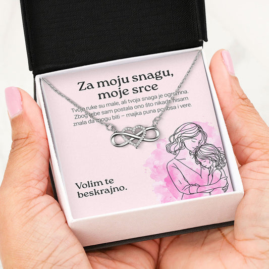 Za moju snagu, moje srce – Posveta sa lančićem za ćerku od majke