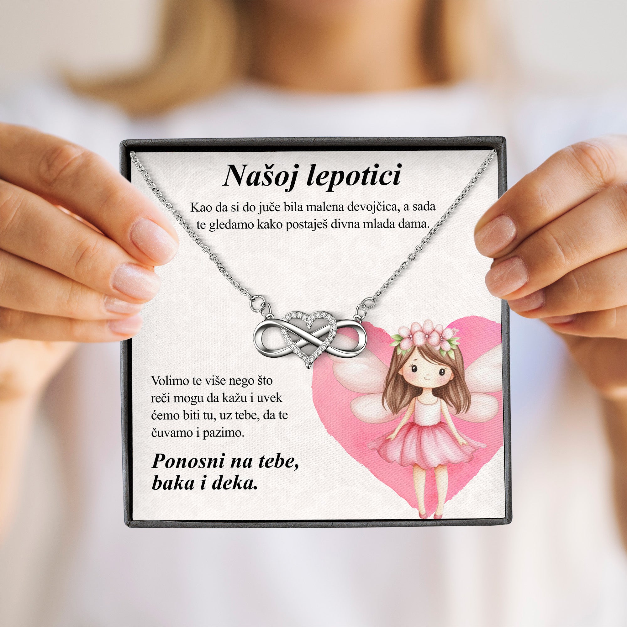 Našoj lepotici - Posveta sa lančićem od bake i deke