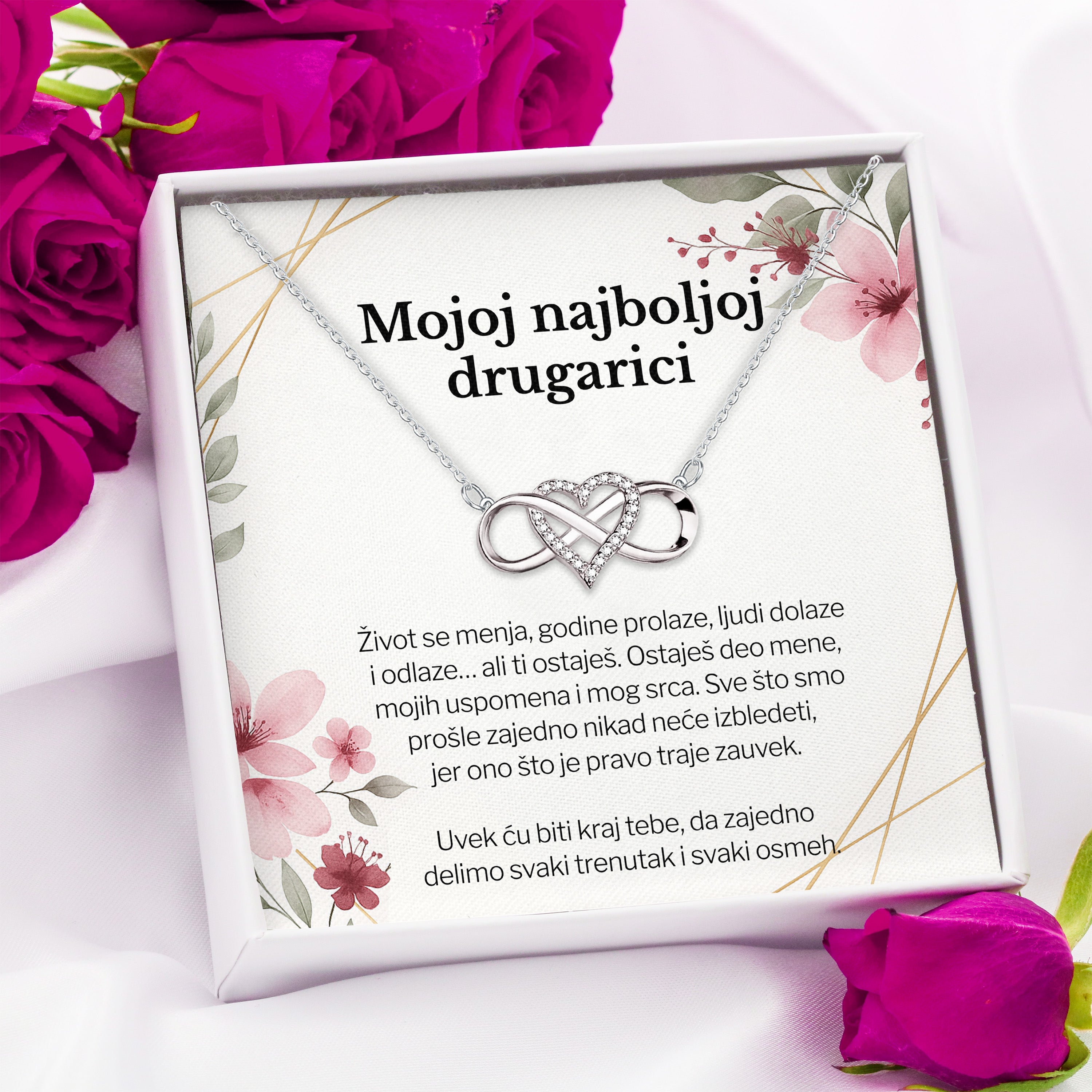 Mojoj najboljoj drugarici - Posveta sa lančićem od prijateljice