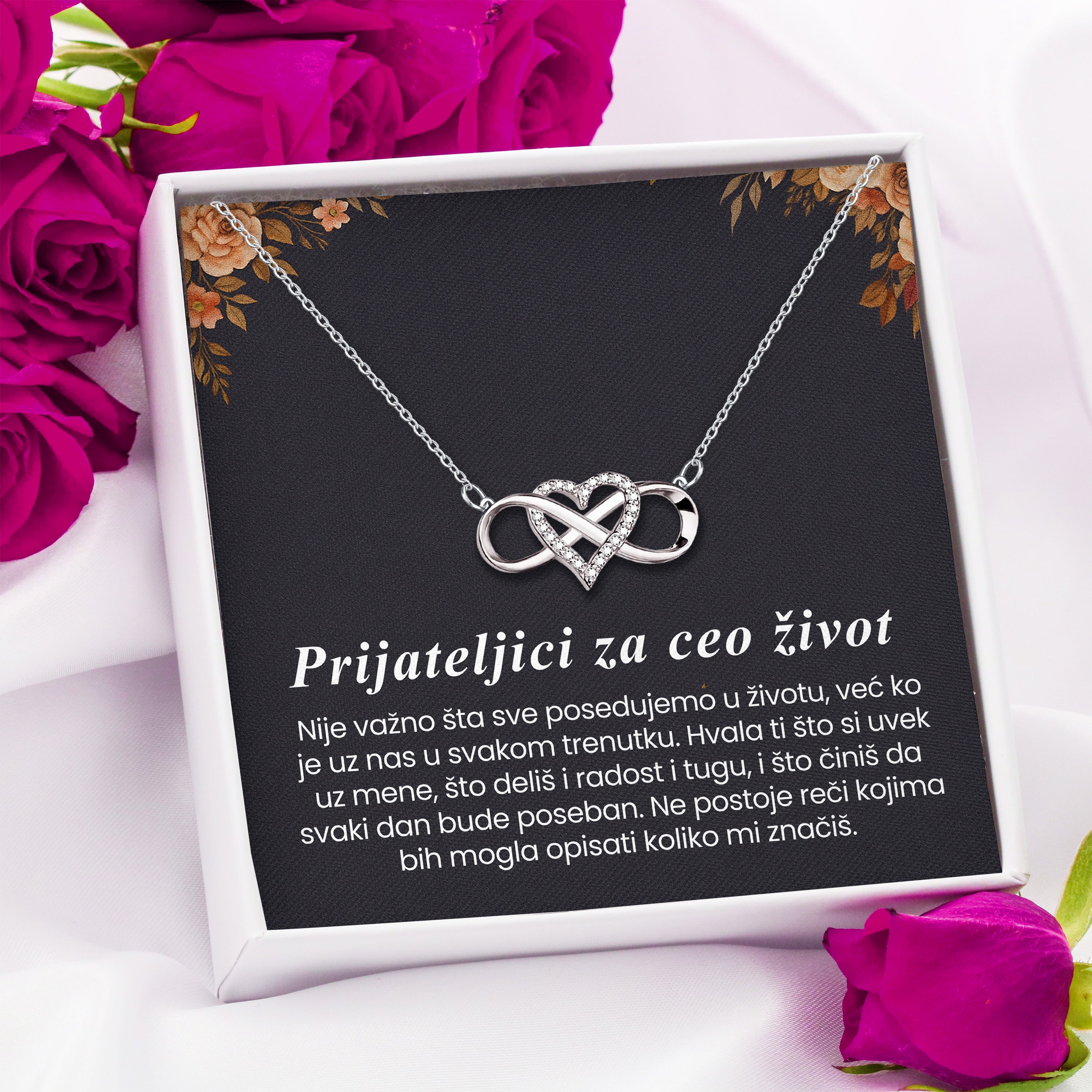 Prijateljici za ceo život - Posveta sa lančićem od prijateljice